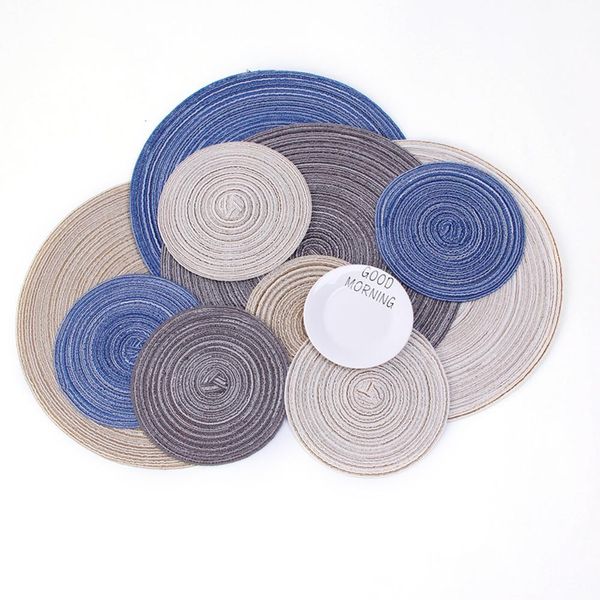 40# 1pc new round cotton yarn weaving heat insulated cup pot mat placemat dining table decor hot
40# 1pc new round cotton yarn weaving heat insulated cup pot mat placemat dining table decor hot