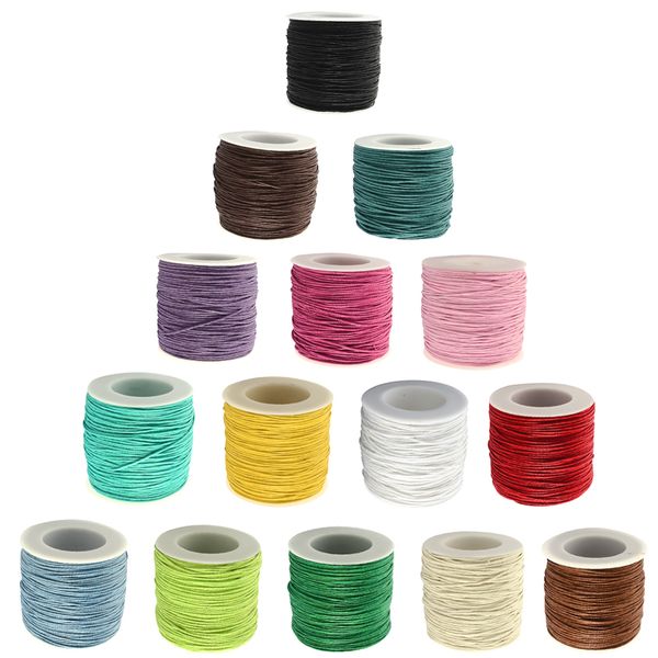 1mm 84m/roll waxed cord jewelry findings diy making fabric bracelet necklace braided thread beadwork findings accessory material
1mm 84m/roll waxed cord jewelry findings diy making fabric bracelet necklace braided thread beadwork findings accessory material