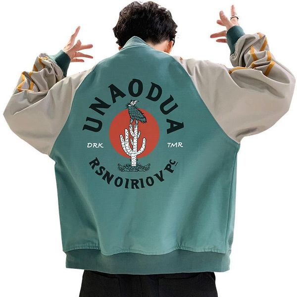 men's jackets fashion mens panelled stand collar jacket with letter print spring & autumn casual men clothing size m-3xl 2 colors, Black;brown
men's jackets fashion mens panelled stand collar jacket with letter print spring & autumn casual men clothing size m-3xl 2 colors, Black;brown