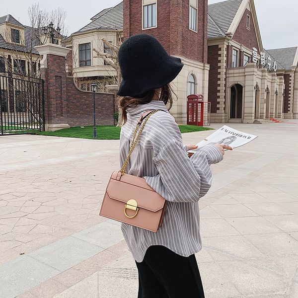 2020 fashion new selling stripes pu leather shoulder single hasp messenger bags women wide strap bags daidai/03
