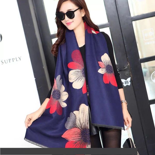 2019 новая осень и зима г-жа корейская мода теплый толстый двусторонний кашемировый шарф шаль большие цветы, Blue;gray
2019 новая осень и зима г-жа корейская мода теплый толстый двусторонний кашемировый шарф шаль большие цветы, Blue;gray