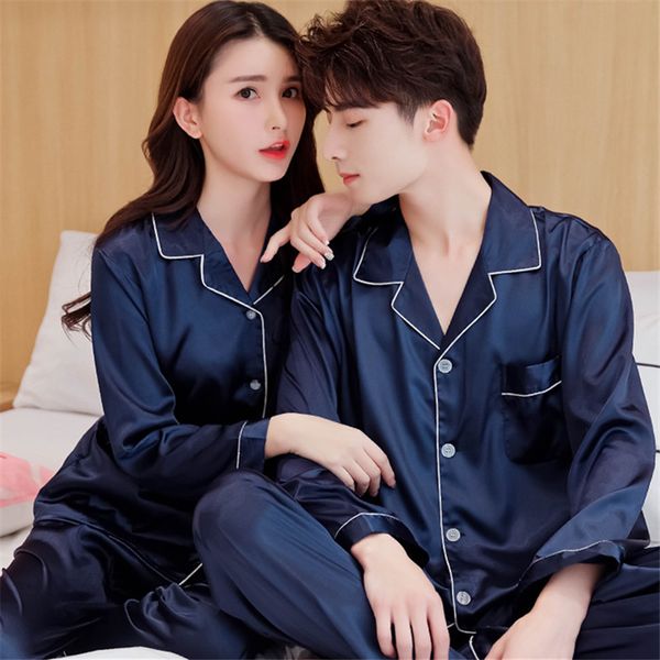 china satin silk pajamas sets couple sleepwear family pijama lover night suit men & women casual home clothing, Blue;gray
china satin silk pajamas sets couple sleepwear family pijama lover night suit men & women casual home clothing, Blue;gray