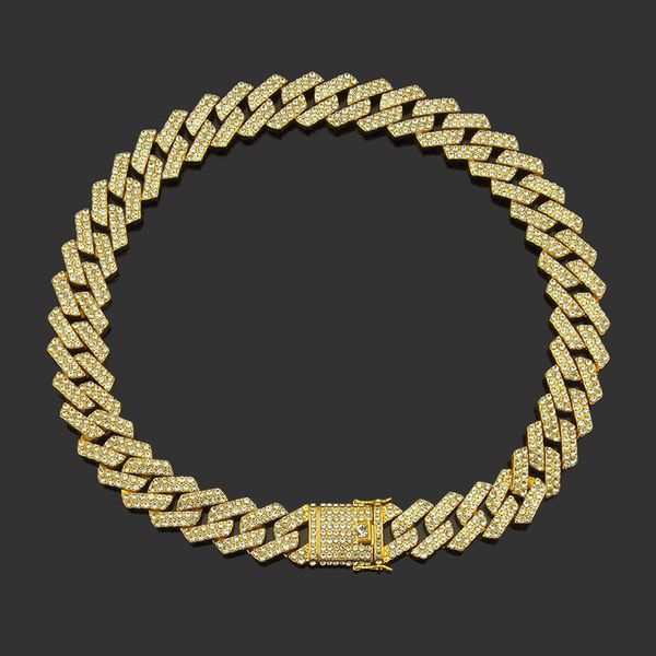 hip hop rhinestones paved bling iced out sqaure cuban curb miami link chain chokers necklace for men rapper jewelry gold silver, Black
hip hop rhinestones paved bling iced out sqaure cuban curb miami link chain chokers necklace for men rapper jewelry gold silver, Black