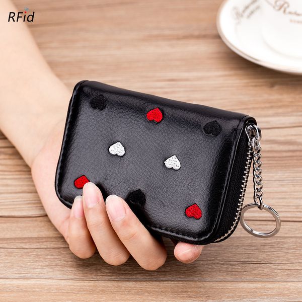 bisi goro genuine leather rfid organ card wallet scanner-proof sd card holder multi-functional small coin wallet with zipper, Red;black
bisi goro genuine leather rfid organ card wallet scanner-proof sd card holder multi-functional small coin wallet with zipper, Red;black