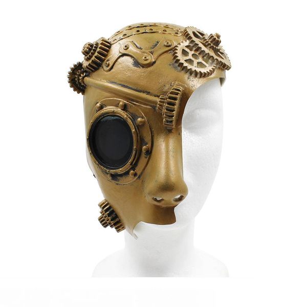 half face steampunk cosplay mask soft latex retro women men punk mechanical parts halloween masquerade costume props 
half face steampunk cosplay mask soft latex retro women men punk mechanical parts halloween masquerade costume props