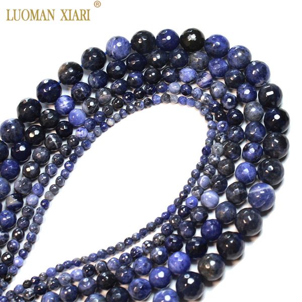 wholesale round stone beads for jewelry making natural faceted blue sodalite diy bracelet necklace crystal strand15
wholesale round stone beads for jewelry making natural faceted blue sodalite diy bracelet necklace crystal strand15