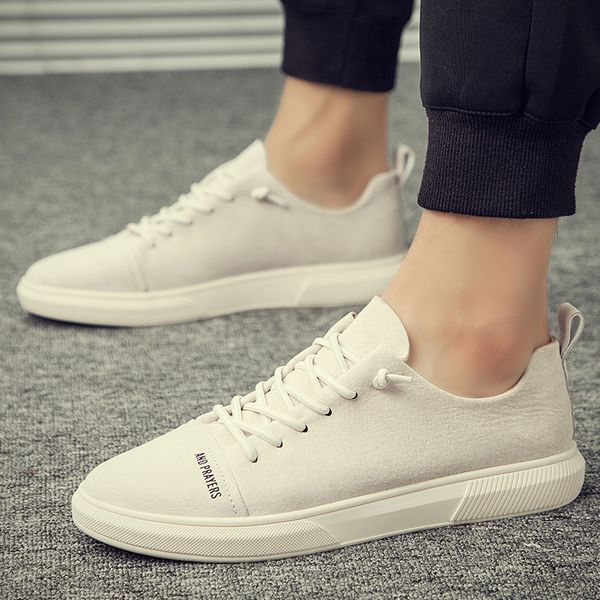 men casual shoes spring solid male shoes pu leather trainers breathable fashion men flats, Black
men casual shoes spring solid male shoes pu leather trainers breathable fashion men flats, Black