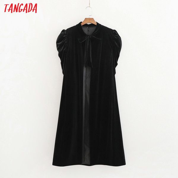 tangada women black velvet long cloak coats jacket loose puff half sleeves ladies elegant autumn winter coat 1d155
tangada women black velvet long cloak coats jacket loose puff half sleeves ladies elegant autumn winter coat 1d155