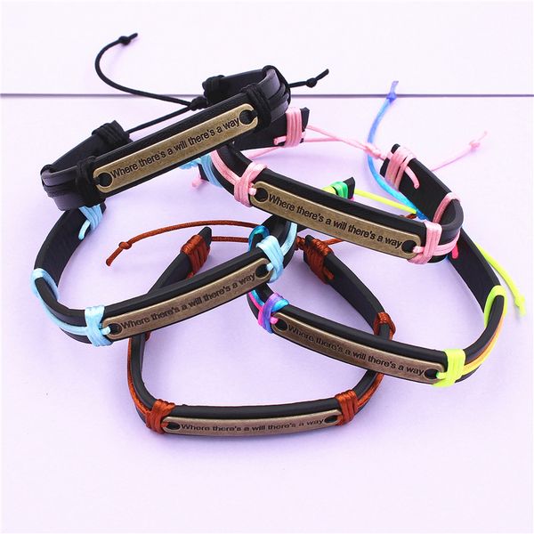 12pcs/lot dgw 10colors ancient gold letter bracelets jewelry braided leather rope bracelet wrist band, Black
12pcs/lot dgw 10colors ancient gold letter bracelets jewelry braided leather rope bracelet wrist band, Black