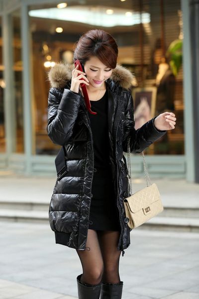 зима новый стиль подлинная меховой воротник вниз куртка женщин slim fit средней длины толстый slim fit для похудения, Black;white
зима новый стиль подлинная меховой воротник вниз куртка женщин slim fit средней длины толстый slim fit для похудения, Black;white