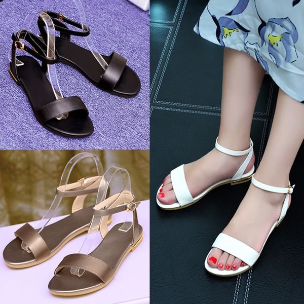 beach shoes woman sandals genuine leather shoes buckle simple summer fashion flat beach women, Black
beach shoes woman sandals genuine leather shoes buckle simple summer fashion flat beach women, Black