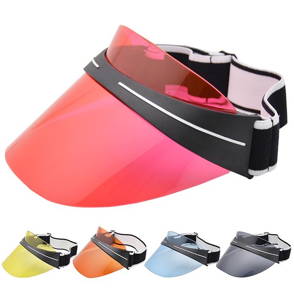 2019 summer plastic clear sun visor hat women men outdoor sports beach sun hat travel golfing visor cap bicycle riding headwear, Black
2019 summer plastic clear sun visor hat women men outdoor sports beach sun hat travel golfing visor cap bicycle riding headwear, Black