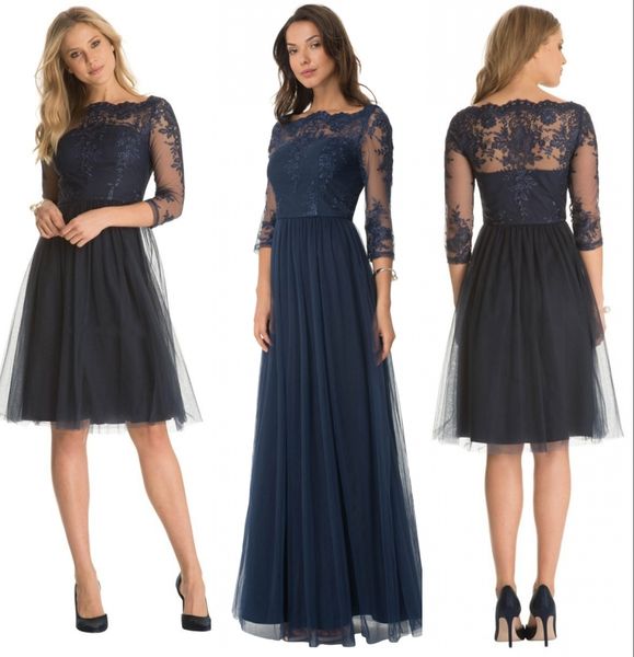 plus size modest dark blue short tulle a-line 3/4 sleeve sheer lace mother of the bride dresses knee-length wedding bridesmaid prom dresses, Black;red
plus size modest dark blue short tulle a-line 3/4 sleeve sheer lace mother of the bride dresses knee-length wedding bridesmaid prom dresses, Black;red
