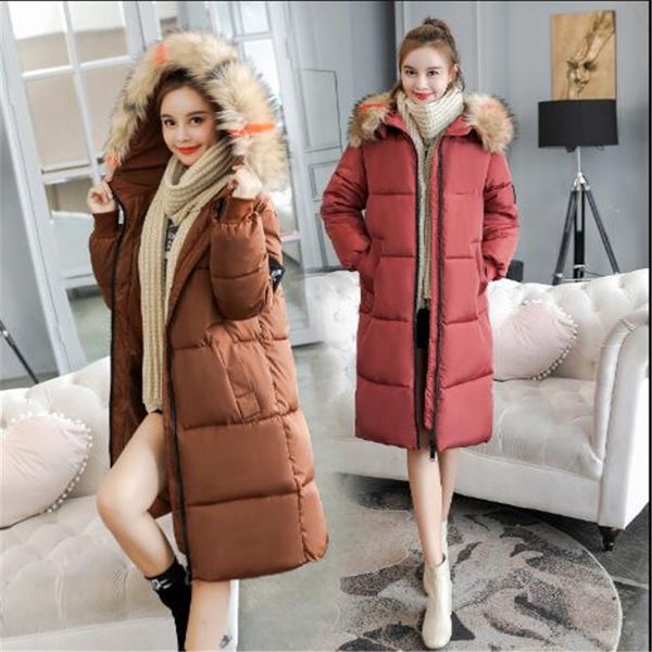 2019 winter women down cotton long jacket parka famale hooded fur collar wide-waisted plus size warm coat jaqueta feminina k022, Tan;black
2019 winter women down cotton long jacket parka famale hooded fur collar wide-waisted plus size warm coat jaqueta feminina k022, Tan;black