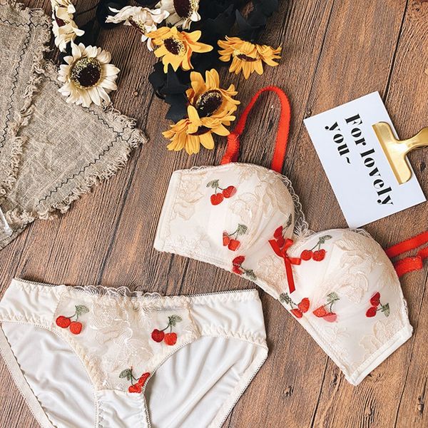 fashion 2019 lace embroidered bra set fruit printed lingeries women push up bra panties set, Red;black
fashion 2019 lace embroidered bra set fruit printed lingeries women push up bra panties set, Red;black