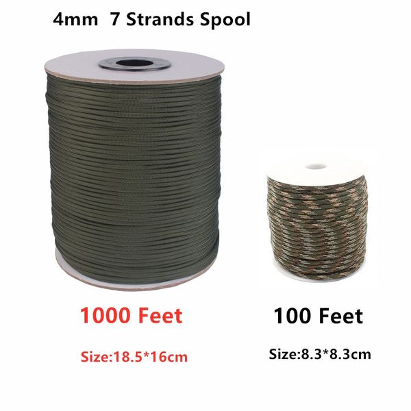 campingsky 1000ft paracord parachute cord spool 550 lanyard rope mil spec type iii 7 strand core survival bracelets
campingsky 1000ft paracord parachute cord spool 550 lanyard rope mil spec type iii 7 strand core survival bracelets