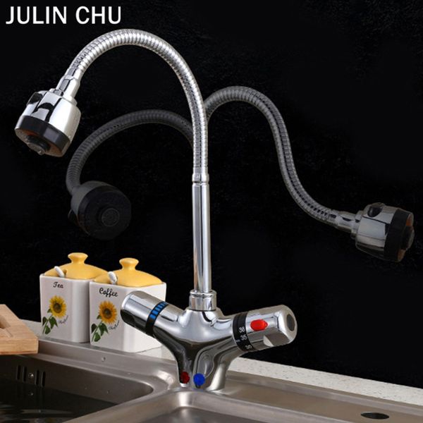 thermostatic kitchen faucet mixer cold and kitchen tap single hole water tap brass universal 360 rotation faucet dual handle
thermostatic kitchen faucet mixer cold and kitchen tap single hole water tap brass universal 360 rotation faucet dual handle