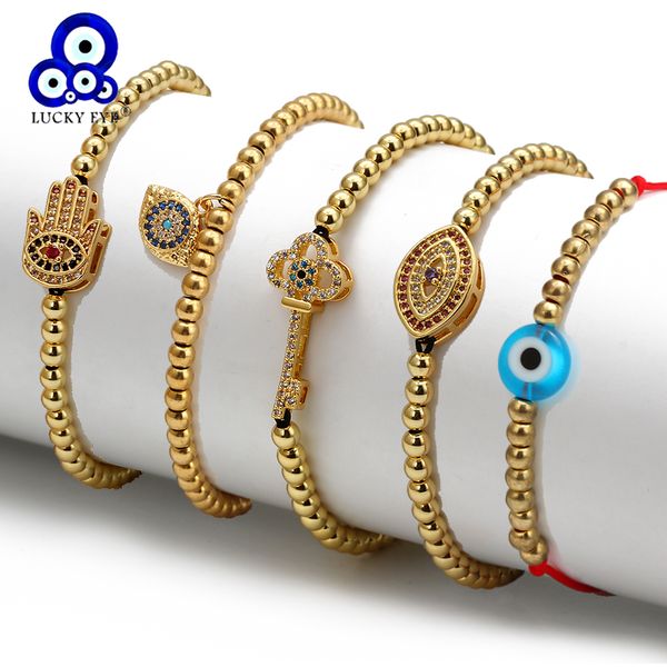 lucky eye copper bead braided evil eye bracelet red black rope chain key hamsa hand bracelet adjustable jewelry for women female, Golden;silver
lucky eye copper bead braided evil eye bracelet red black rope chain key hamsa hand bracelet adjustable jewelry for women female, Golden;silver
