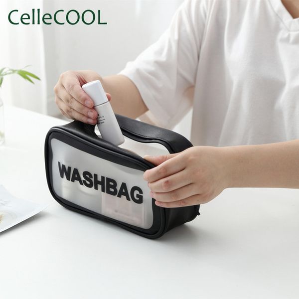 cosmetic bags & cases traveling cute pu bag waterproof handle transparent pvc toiletry storage
cosmetic bags & cases traveling cute pu bag waterproof handle transparent pvc toiletry storage