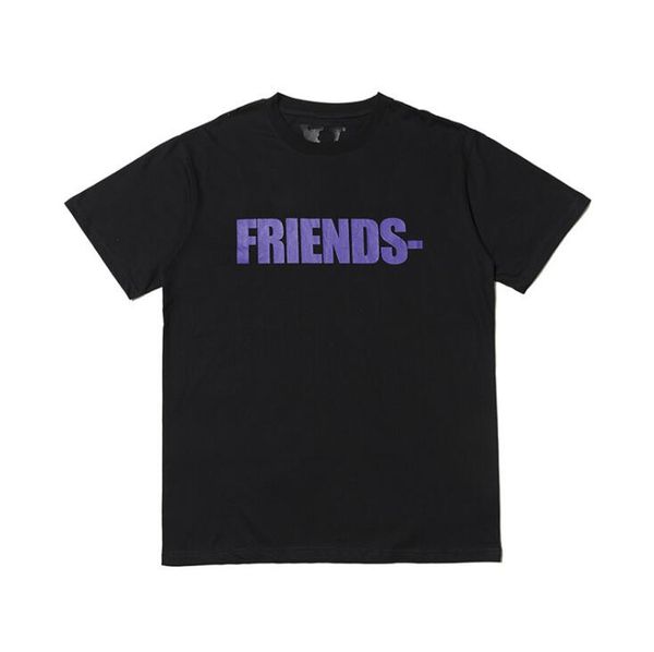 Best Version FRIENDS Printed Women Men T Shirts Tees Hiphop Streetwear Blue Friends Cotton Short Sleeve Men T shirt