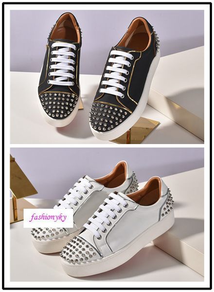 2020 wholesale mens red bottoms designer shoes spike suede leather men women flat fashion party lovers sneakers, Black
2020 wholesale mens red bottoms designer shoes spike suede leather men women flat fashion party lovers sneakers, Black