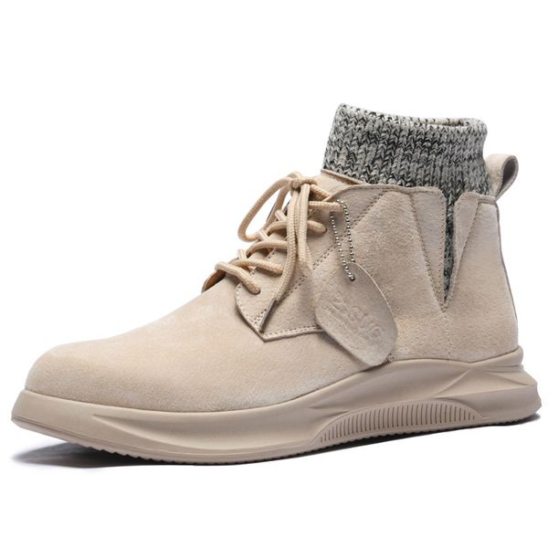 brand sock opening design men's boots soft comfortable genuine leather ankle boots men new spring fashion mens shoes man shoes, Black
brand sock opening design men's boots soft comfortable genuine leather ankle boots men new spring fashion mens shoes man shoes, Black