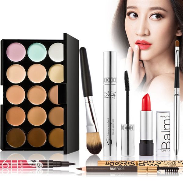 makup tool kit 7 pcs/sets beauty make up set combination 4 concealer eyelash cream lipstick liquid eyeliner makeup brush
makup tool kit 7 pcs/sets beauty make up set combination 4 concealer eyelash cream lipstick liquid eyeliner makeup brush
