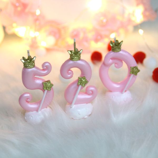 new cute birthday candle pink crown candle birthday cake decoration 0-9 digital number kids favors party decor
new cute birthday candle pink crown candle birthday cake decoration 0-9 digital number kids favors party decor