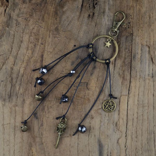 witch bells keychain home protection witch decor good luck banish evil witchcraft wicca keyring feng shui jewelry, Silver
witch bells keychain home protection witch decor good luck banish evil witchcraft wicca keyring feng shui jewelry, Silver