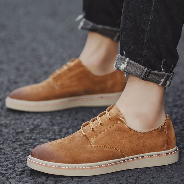 fashion casual men genuine leather shoes outdoor male oxfords casual lace up breathable sneakers mens moccasins shoes a4, Black
fashion casual men genuine leather shoes outdoor male oxfords casual lace up breathable sneakers mens moccasins shoes a4, Black