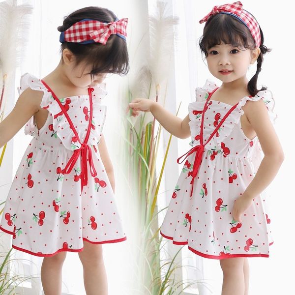 1 piece girls dress cherry pattern children party dress summer kids clothes 3-8t sleeveless girls child princess costumes, Red;yellow
1 piece girls dress cherry pattern children party dress summer kids clothes 3-8t sleeveless girls child princess costumes, Red;yellow