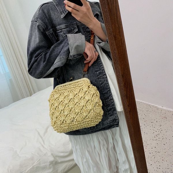 female vintage straw beach rattan bags ladies handbag crossbody bag for women evening clutch bags women bag beige
female vintage straw beach rattan bags ladies handbag crossbody bag for women evening clutch bags women bag beige