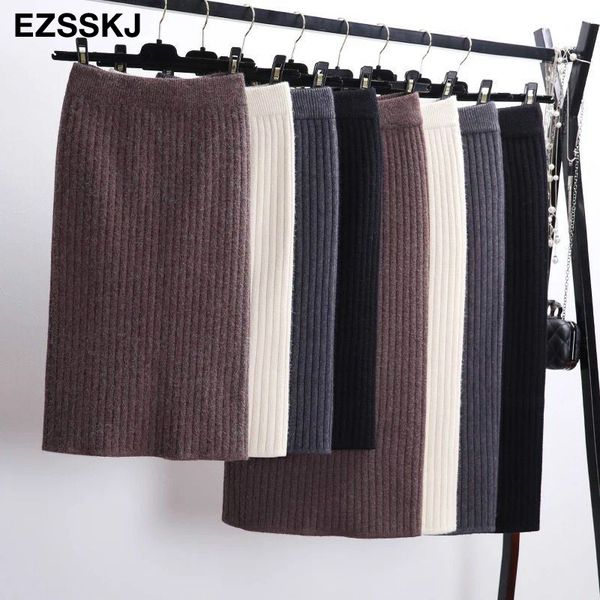 60-80cm elastic band women skirts autumn winter warm knitted straight skirt ribbed ribbed mid-long skirt black v200408
60-80cm elastic band women skirts autumn winter warm knitted straight skirt ribbed ribbed mid-long skirt black v200408