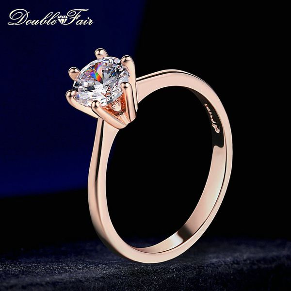 double fair 6 claw 1 carat cubic zirconia wedding/engagement rings for women white/rose gold color women's ring jewelry dfr014, Slivery;golden
double fair 6 claw 1 carat cubic zirconia wedding/engagement rings for women white/rose gold color women's ring jewelry dfr014, Slivery;golden