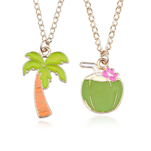 kawaii pendant necklace cute enamel alloy coconut tree charms gold tone plated metal chain necklaces girl birthday party gift, Silver
kawaii pendant necklace cute enamel alloy coconut tree charms gold tone plated metal chain necklaces girl birthday party gift, Silver