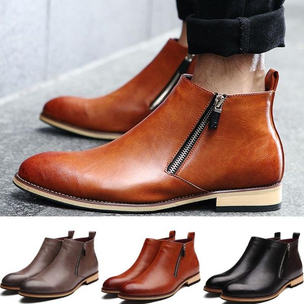 men's fashion dress shoe boots casual comfy low-heeled shoes high-suit shoes, Black
men's fashion dress shoe boots casual comfy low-heeled shoes high-suit shoes, Black