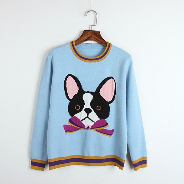 women's sweater 2020 spring new fashion trend women's cartoon bow tie dog knitted sweater women's wild round neck pullover sw, White;black
women's sweater 2020 spring new fashion trend women's cartoon bow tie dog knitted sweater women's wild round neck pullover sw, White;black