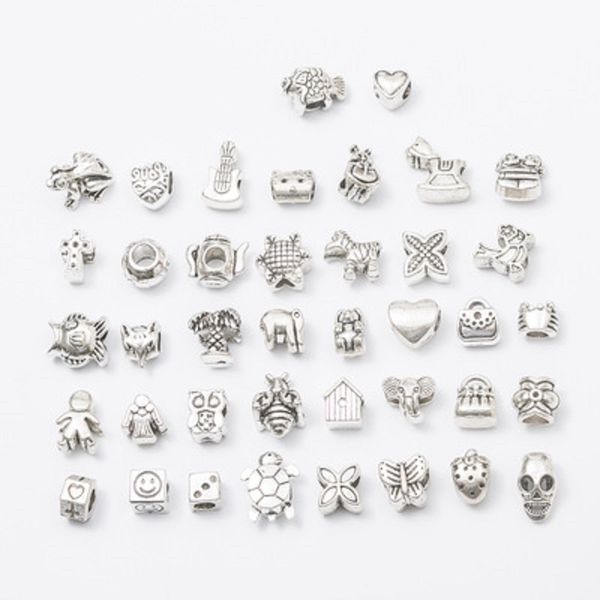 40pcs mix 40style alloy hole beads pendant charms fit bracelet necklace loose beads jewelry diy accessories dhl free, Black
40pcs mix 40style alloy hole beads pendant charms fit bracelet necklace loose beads jewelry diy accessories dhl free, Black