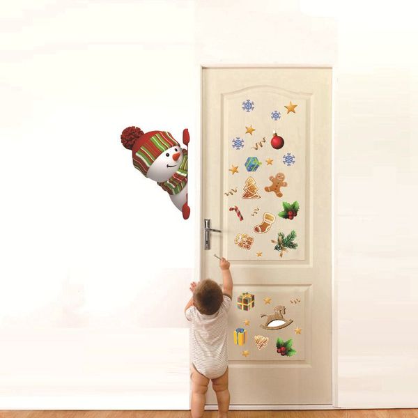pvc self adhesive craft murals snowman stickers for door and window christmas home decoration
pvc self adhesive craft murals snowman stickers for door and window christmas home decoration