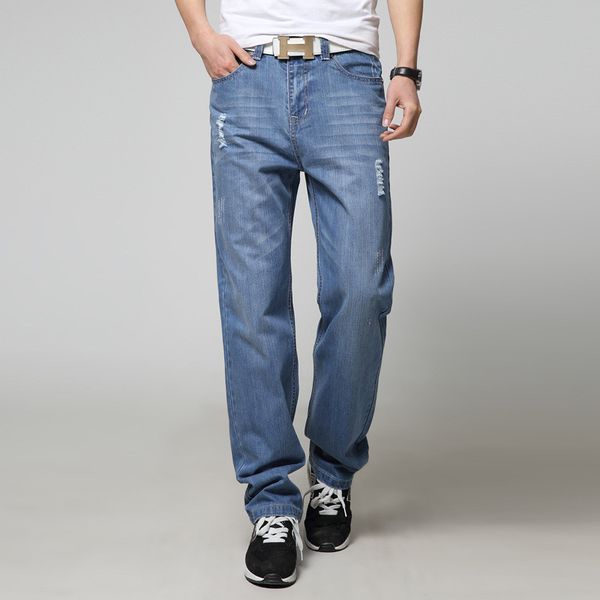 2019 spring and aautumn new stretch jeans men's loose straight pants large size men's casual pants more size 29-40 42 44, Blue
2019 spring and aautumn new stretch jeans men's loose straight pants large size men's casual pants more size 29-40 42 44, Blue