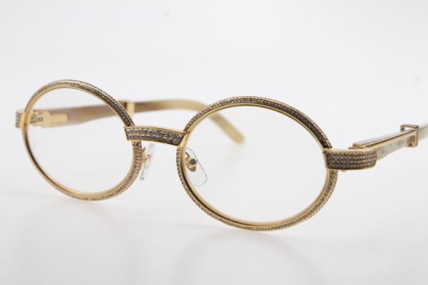 2020 wholesale white genuine natural full frame smaller stones sunglasses 7550178 glasses round sunglasses new designer glasses hot, White;black 
2020 wholesale white genuine natural full frame smaller stones sunglasses 7550178 glasses round sunglasses new designer glasses hot, White;black