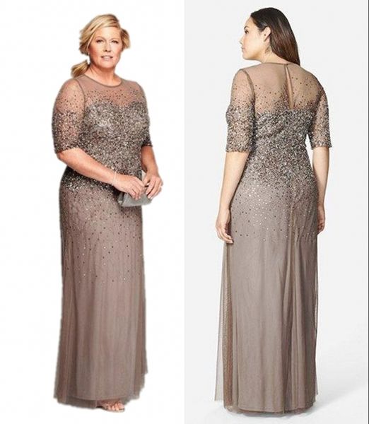 2019 custom made sheer mother of the bride groom dresses with short sleeves shiny sequins full length mother dress for women plus size, Black;red
2019 custom made sheer mother of the bride groom dresses with short sleeves shiny sequins full length mother dress for women plus size, Black;red