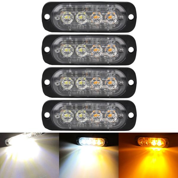 4x 4 led car motorcycle strobe flash truck warning warning light white yellow fog working luminous accessories strobe lamps
4x 4 led car motorcycle strobe flash truck warning warning light white yellow fog working luminous accessories strobe lamps