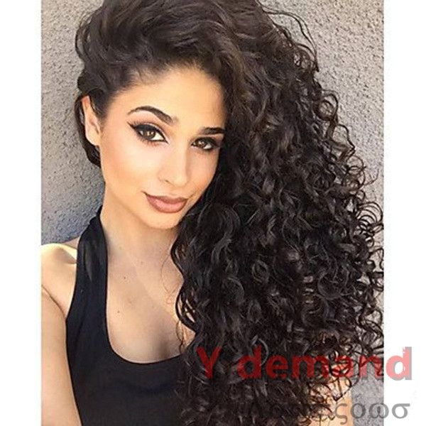y demand 20inch long afro kinky curly none lace front synthetic hair wigs black color fashion wigs for women
y demand 20inch long afro kinky curly none lace front synthetic hair wigs black color fashion wigs for women
