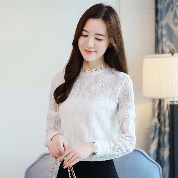 women fashion long sleeve chiffon blouses women lace blouse elegant lady casual shirt rk, White
women fashion long sleeve chiffon blouses women lace blouse elegant lady casual shirt rk, White
