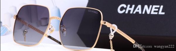 2019 новых крупных кадр леди цепь случайных тенденции солнцезащитных очков тоже очки, White;black
2019 новых крупных кадр леди цепь случайных тенденции солнцезащитных очков тоже очки, White;black