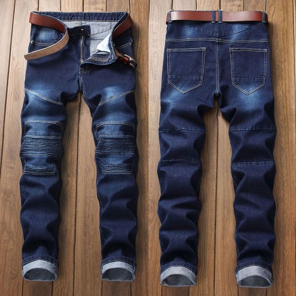 jeans men 2019 new fashion korean style high street slim fit button personality vintage classical denim pants plus size trousers, Blue
jeans men 2019 new fashion korean style high street slim fit button personality vintage classical denim pants plus size trousers, Blue