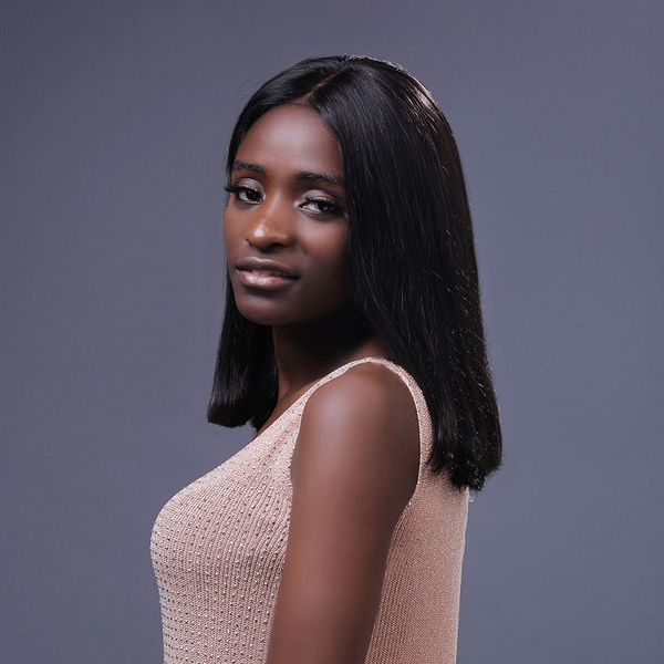 short brazilian hair closure wigs for black women, natural color straight human hair lace front wigs bob style 14 inch with baby hair, Black;brown
short brazilian hair closure wigs for black women, natural color straight human hair lace front wigs bob style 14 inch with baby hair, Black;brown