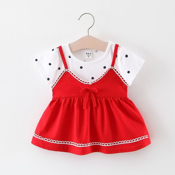 4 pieces/lot) 2019 children's summer clothing girl's dress dot pattern baby girls dresses 030925, Red;yellow
4 pieces/lot) 2019 children's summer clothing girl's dress dot pattern baby girls dresses 030925, Red;yellow