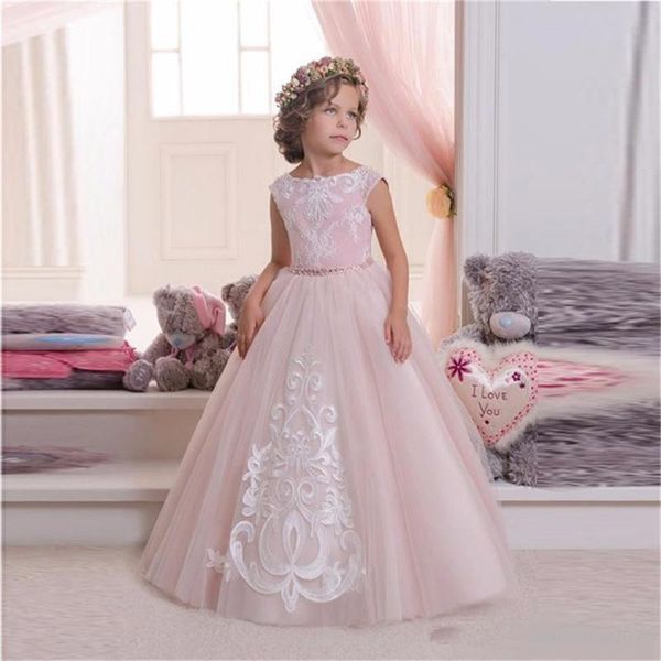 pink flower girl dress for wedding party sleeveless lace applique tulle girls first holy communion pageant teenage dresses, Red;yellow
pink flower girl dress for wedding party sleeveless lace applique tulle girls first holy communion pageant teenage dresses, Red;yellow